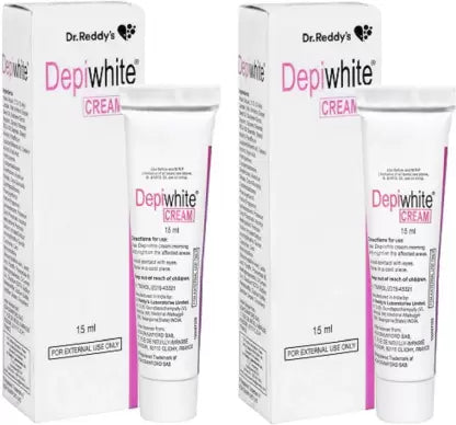 2x Dr Reddy's Depiwhite Cream - Pack of 2 - (15ml each)
