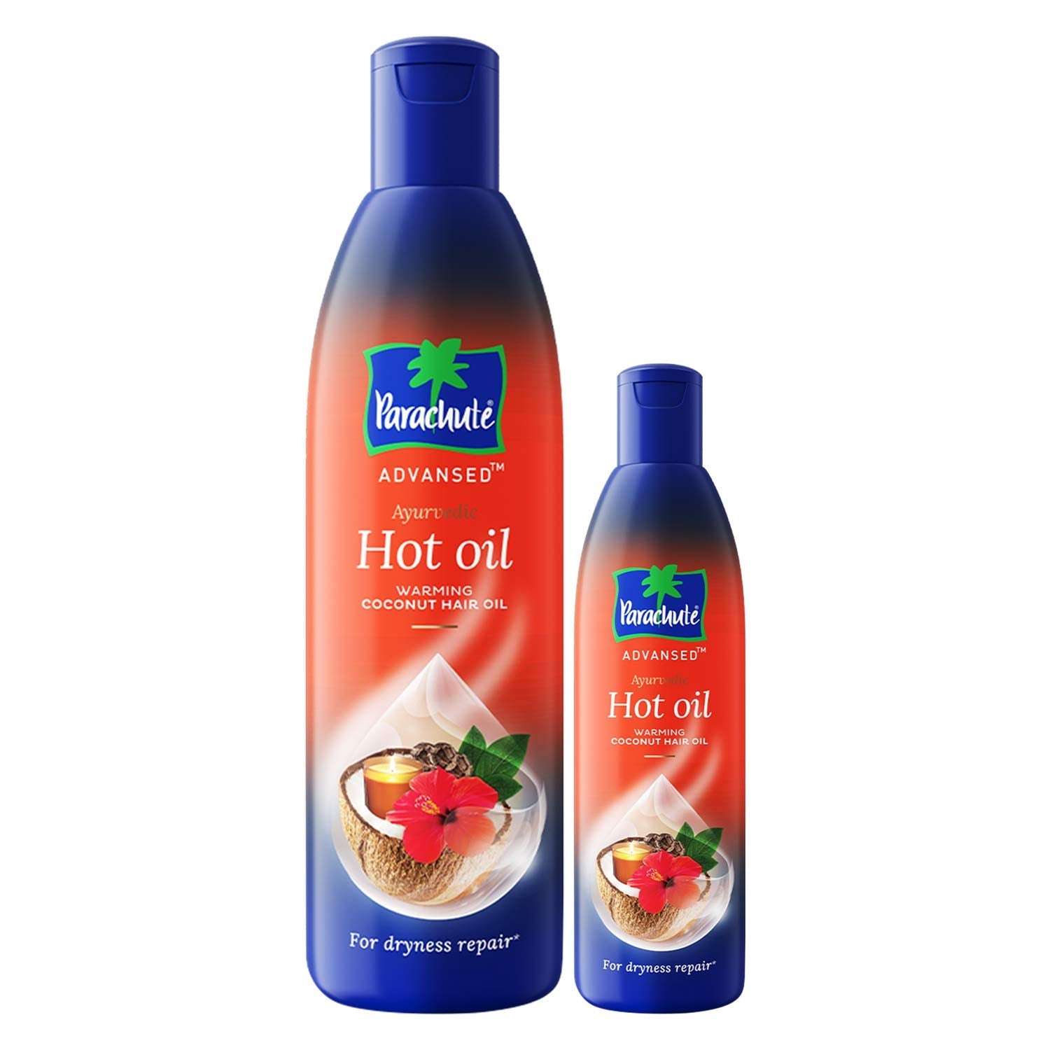 2x Parachute Advansed Ayurvedic Hot Oil - Pack of 2 - 400 ml