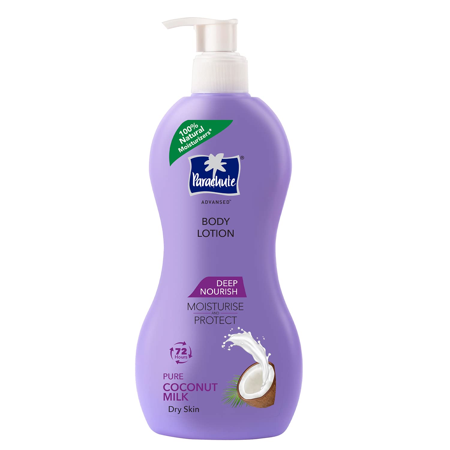 2x Parachute Advansed Deep Nourish Body Lotion for Women & Men, Dry Skin,Pack of 2 - 400ml each