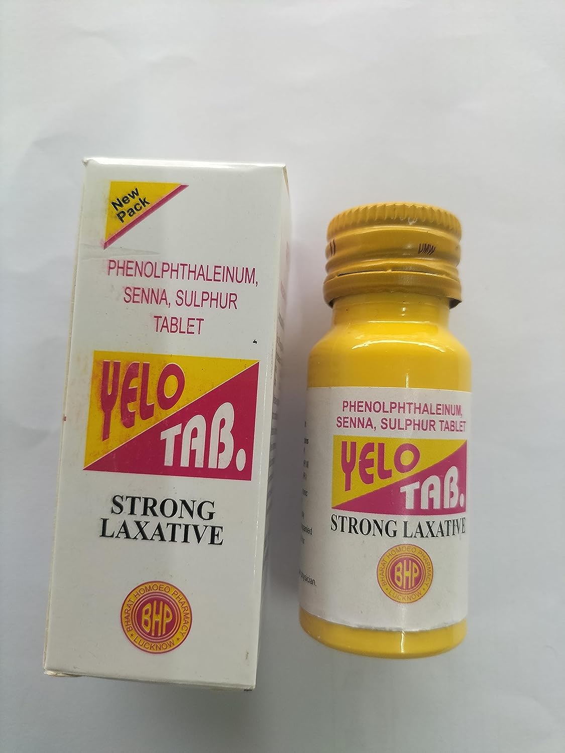 2x Yelo Tab Strong Laxative - Pack of 2 (100 tabs)