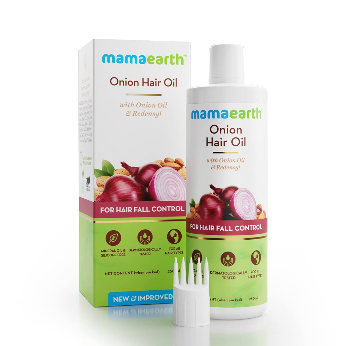 4x Mamaearth Onion Hair Oil - Pack of 4 - (250ml each)