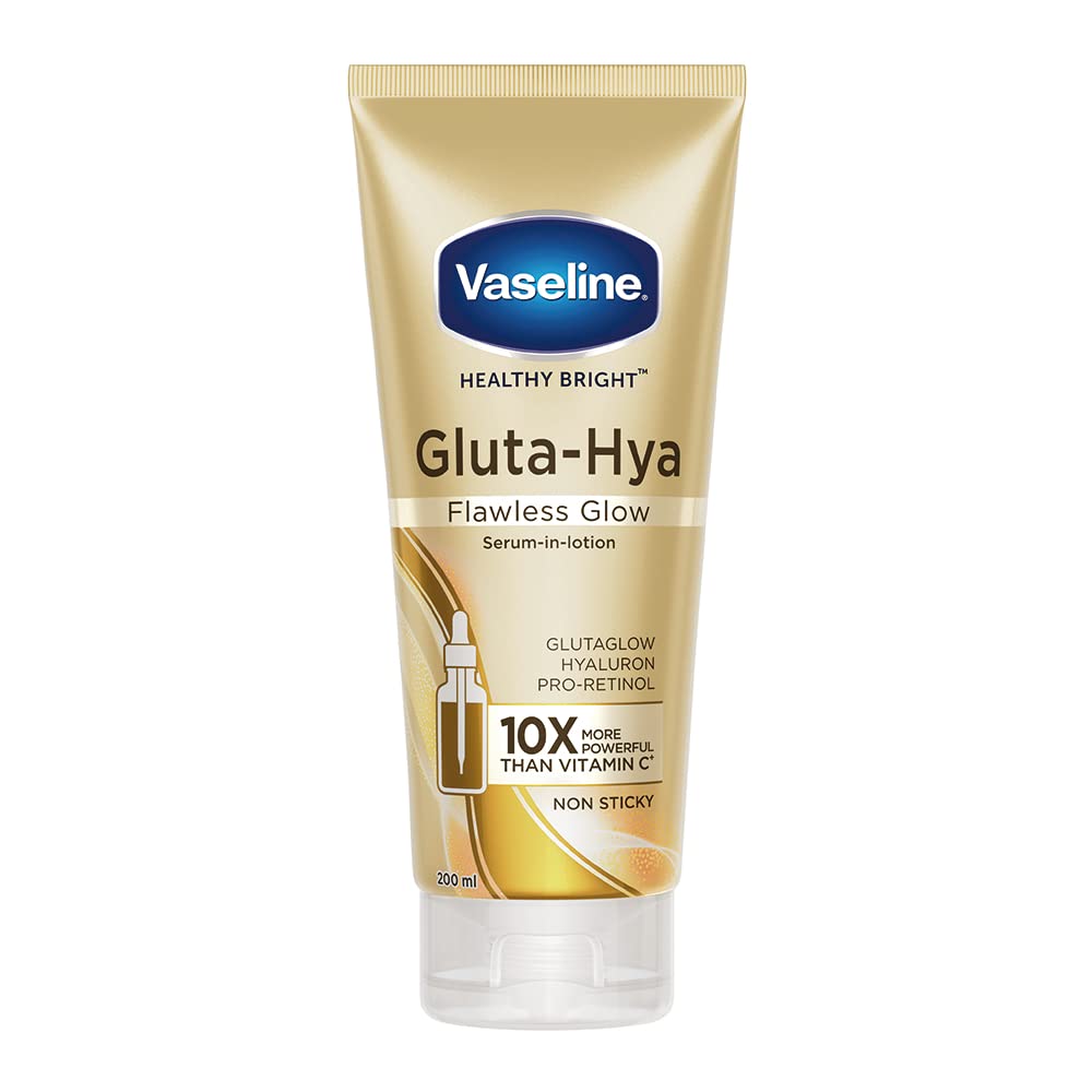 4x Vaseline Gluta-Hya Flawless Glow, 200ml - Pack of 4