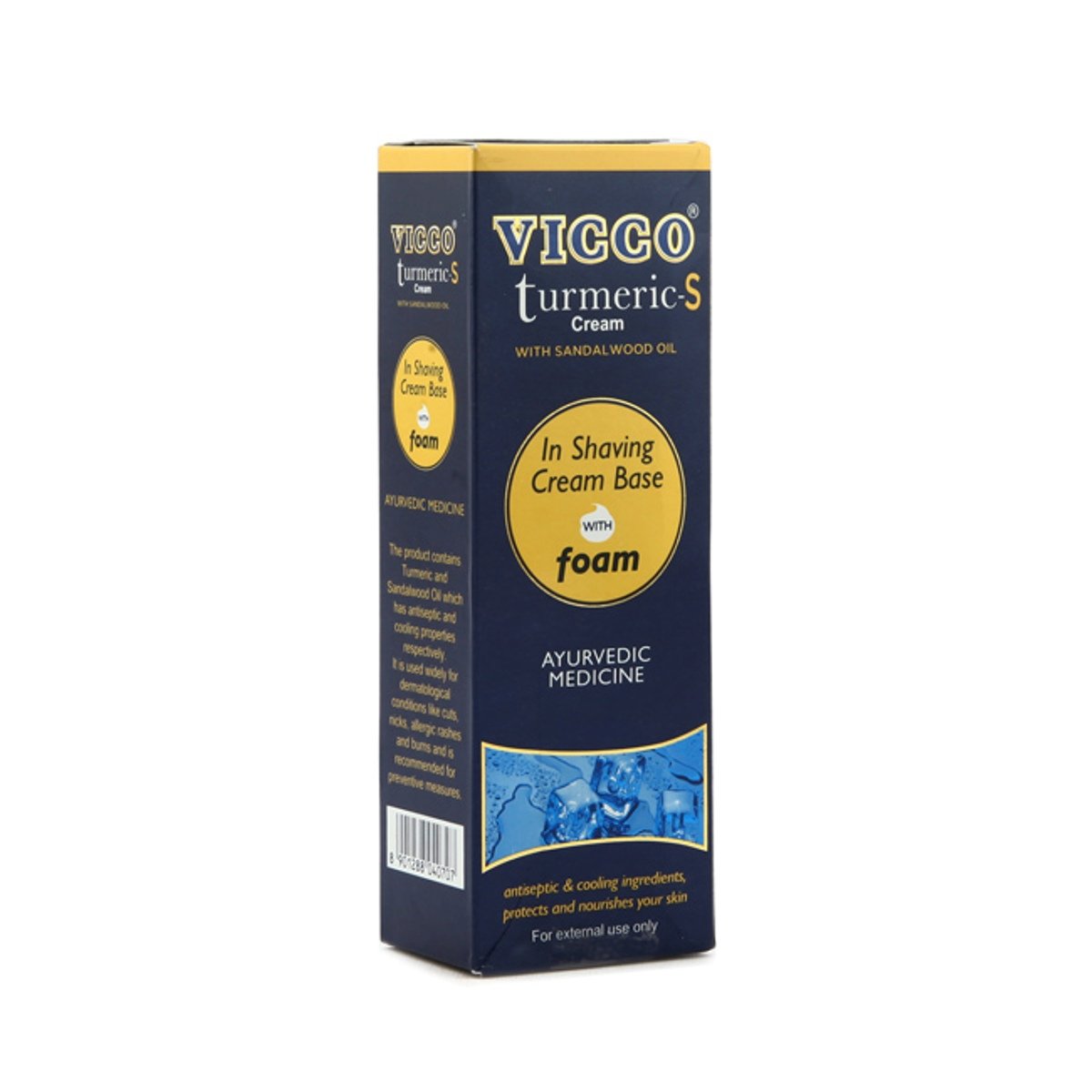 4x Vicco Turmeric Shaving Cream With Sandal Wood Oil - 70Gm each (Pack Of 4)