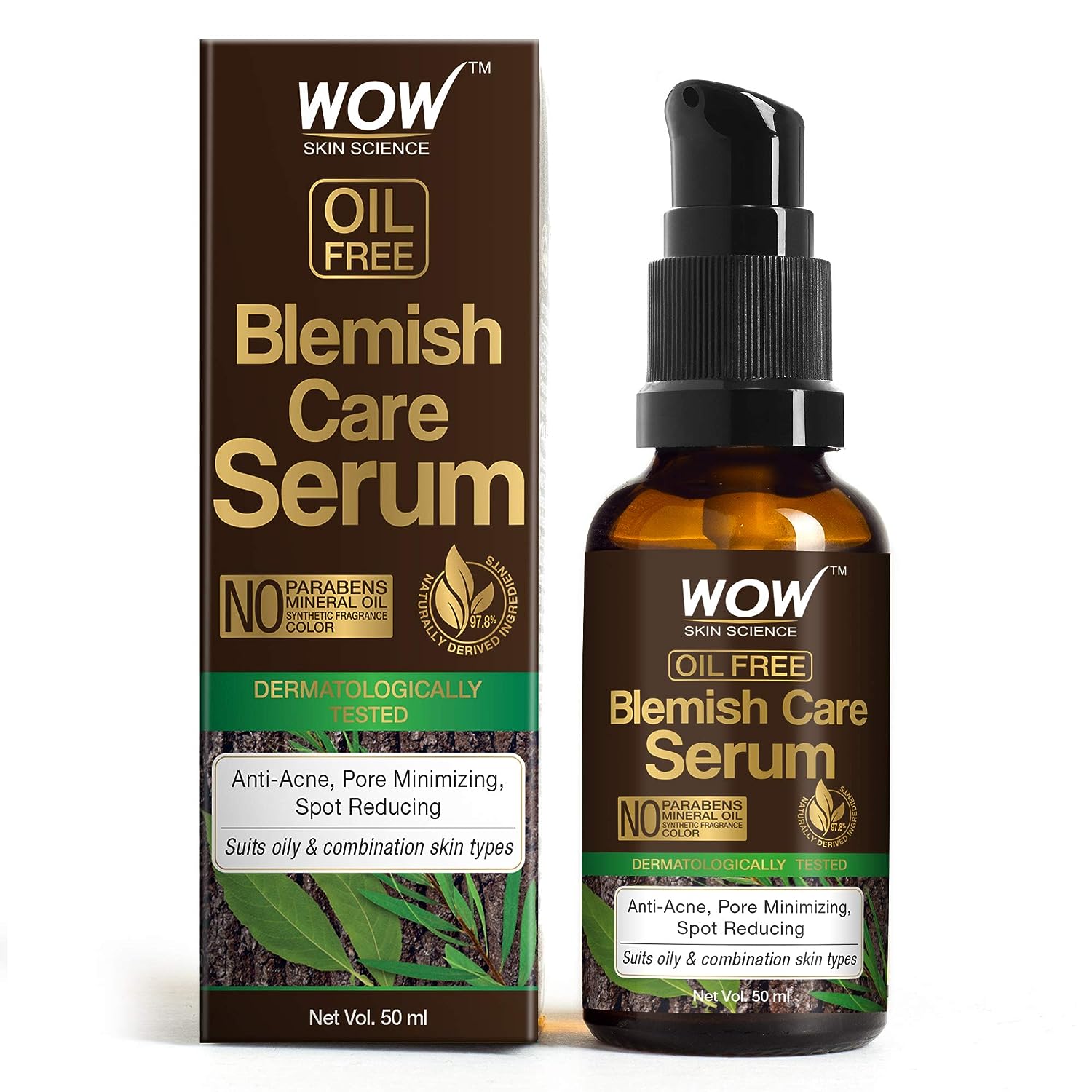 4x WOW Skin Science Blemish Care Serum - 50mL - Pack of 4