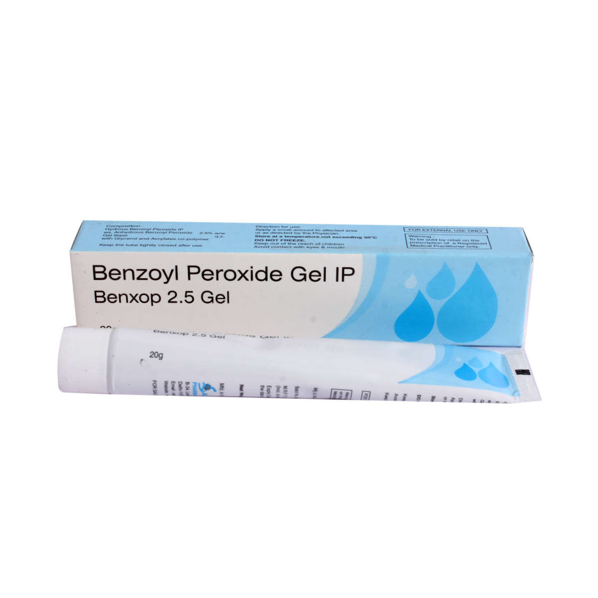 5x Benxop 2.5 Gel - 20 gm each - Pack of 5