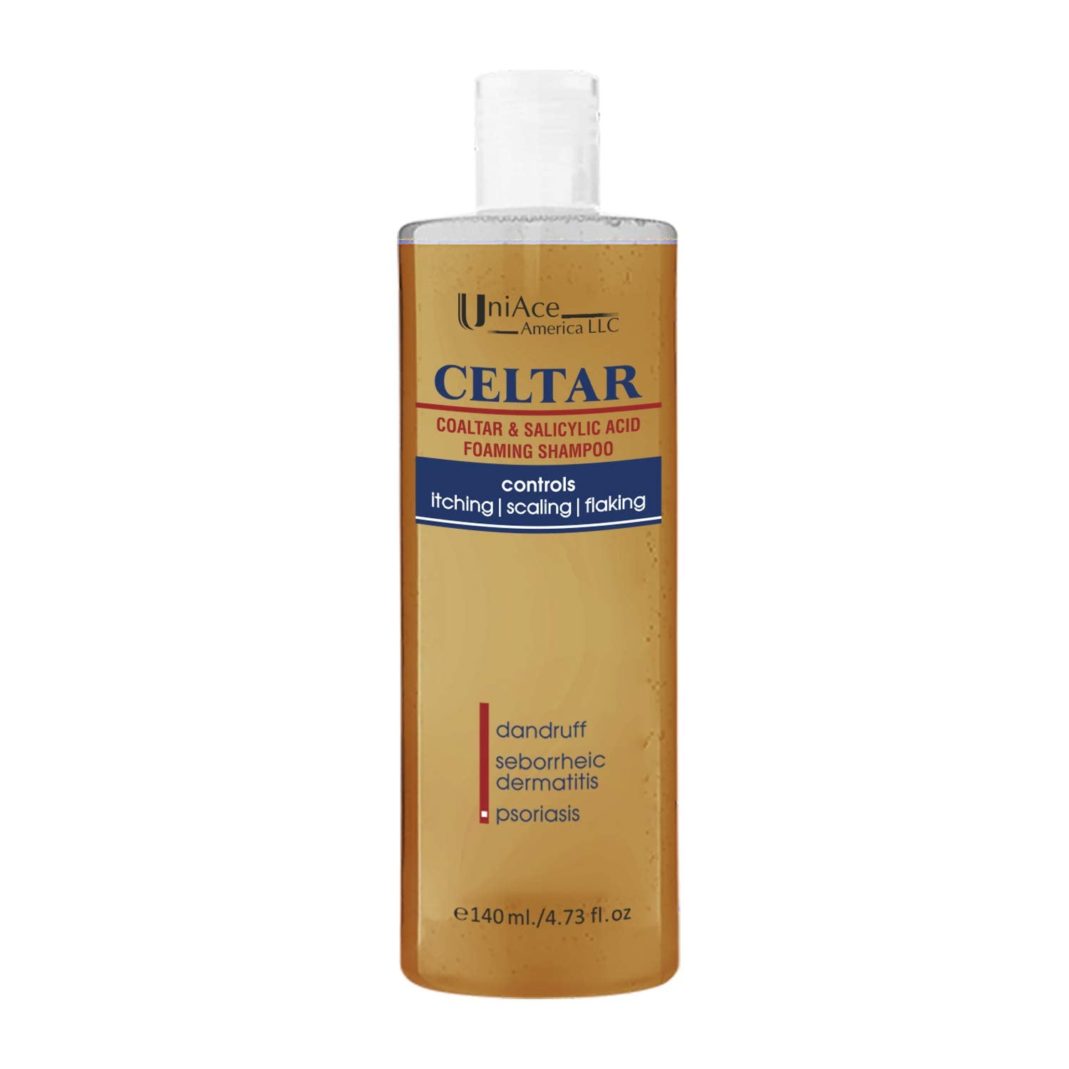 5x Celtar Hair Wash for Psoriasis, Seborrheic Dermatitis & Dandruff, 140ml each - Pack of 5