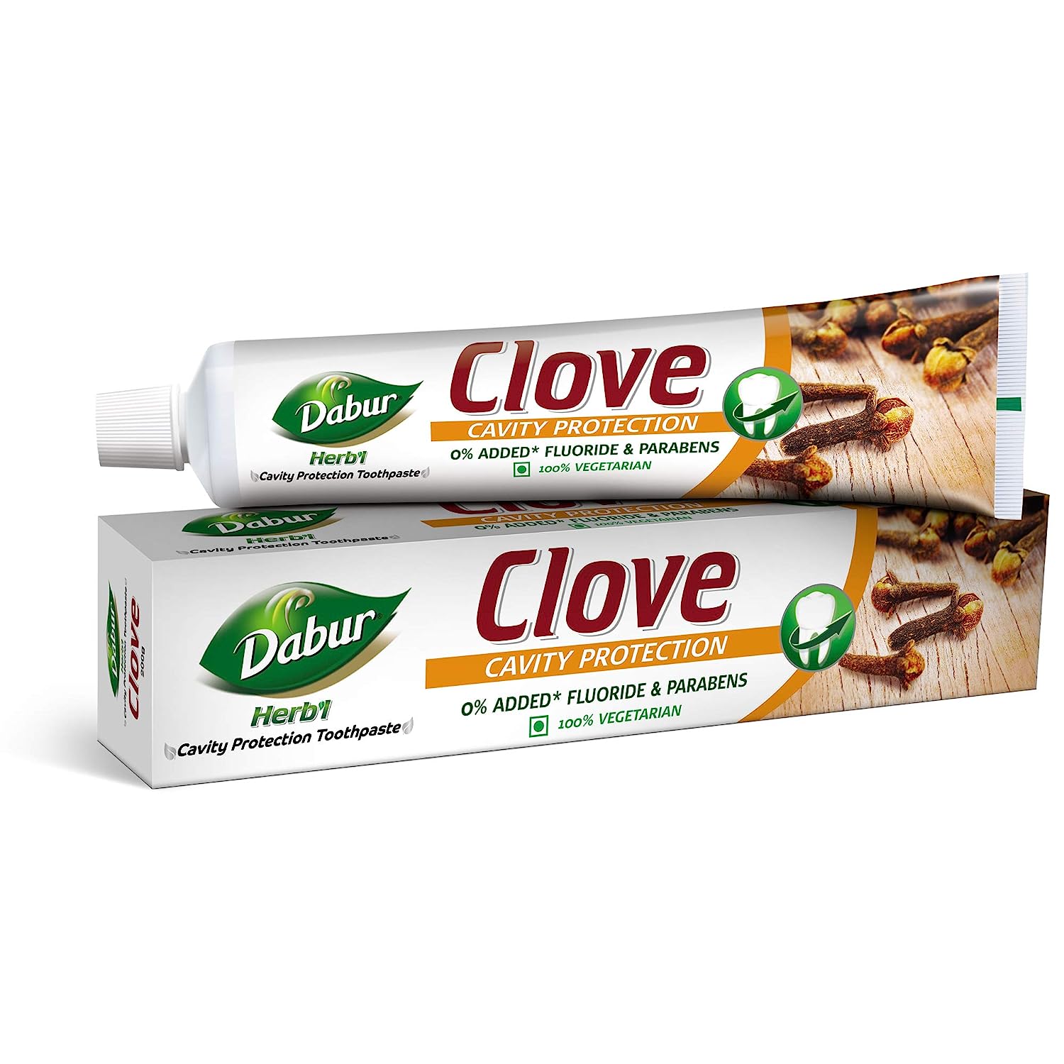 5x Dabur Herb'l Clove Cavity Protection Toothpaste - Pack of 5 (200g each)