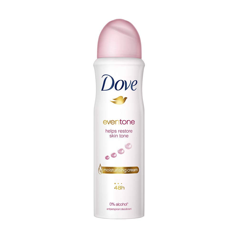 5x Dove Eventone Antiperspirant Deodorant for Women 150ml each - Pack of 5
