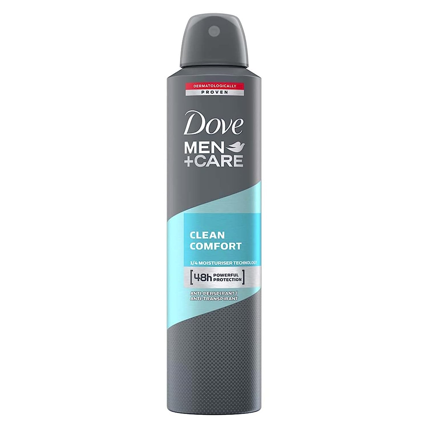 5x Dove Men+Care Clean Comfort Dry Spray Antiperspirant Deodorant, 250 ml each - Pack of 5