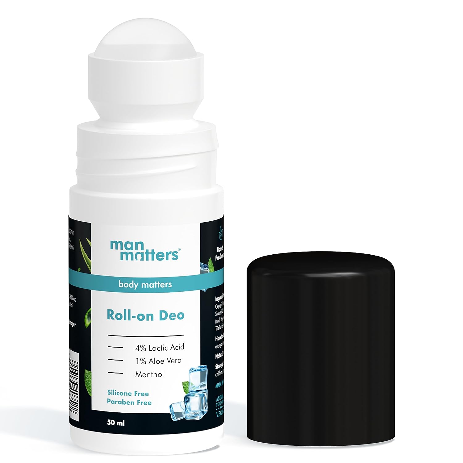 5x Man Matters Underarm Deodrant Roll-on for Men - 50 ml - Pack of 5