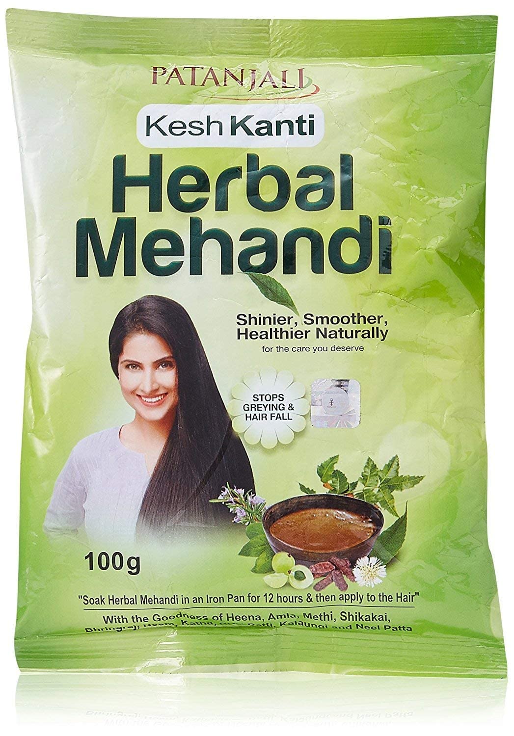 5x Patanjali Herbal Mehandi, Pack of 5 - 100g each