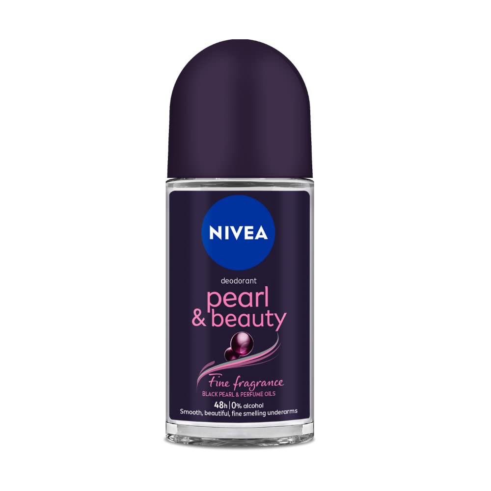 8x NIVEA Women Deodorant Roll On Pearl & Beauty Fine Fragrance  - 50ml each - Pack of 8