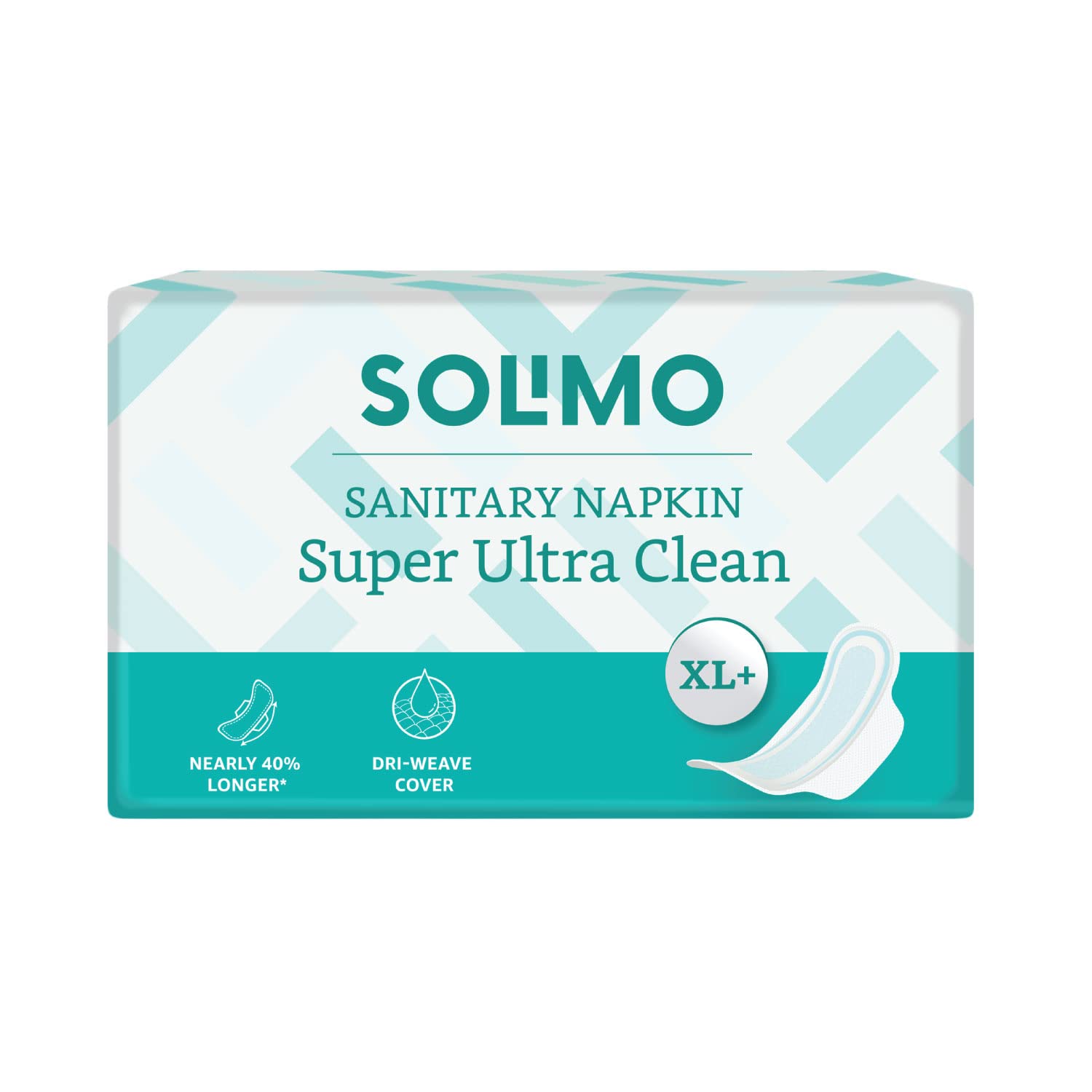 Amazon Brand - Solimo Super Cottony XL, 40s x 1 (Pack of 40 Napkins)