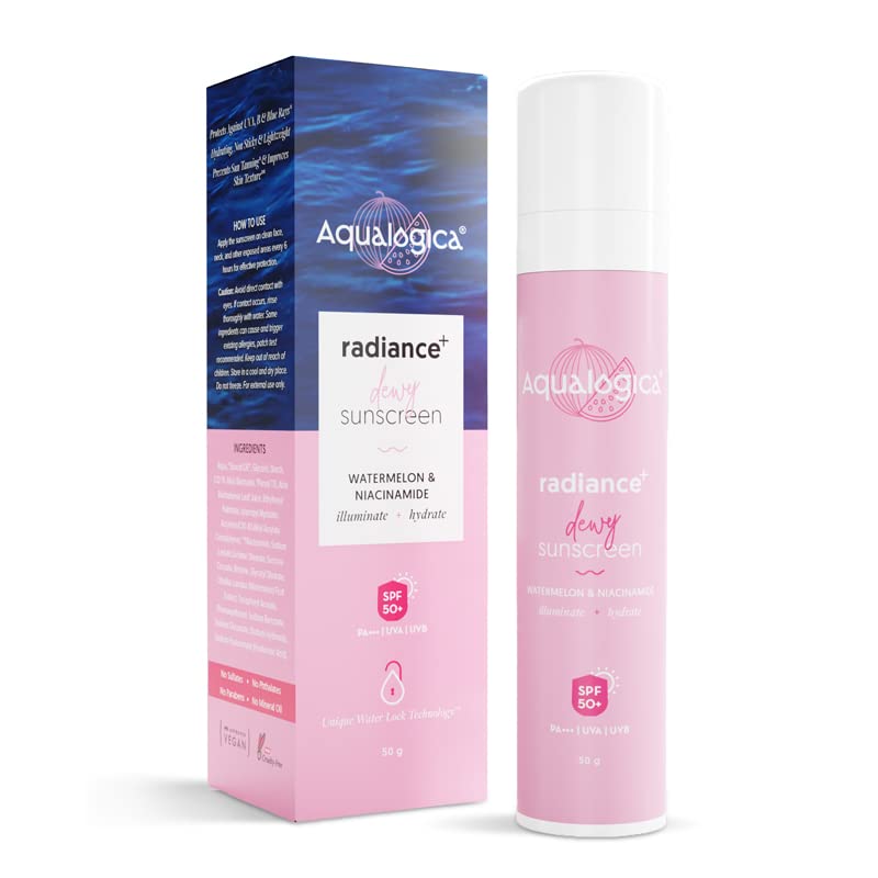 Aqualogica Radiance+ Dewy Sunscreen Cream With Watermelon & Niacinamide - 50 G