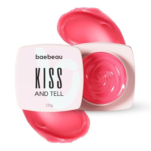 Baebeau Kiss and Tell Tinted Lip Balm For Dry Chapped & Dark Lips With Shea Butter & Tiger Grass Extract For Soft & Rosy Pout For Women & Men - 10Gm (10gm)