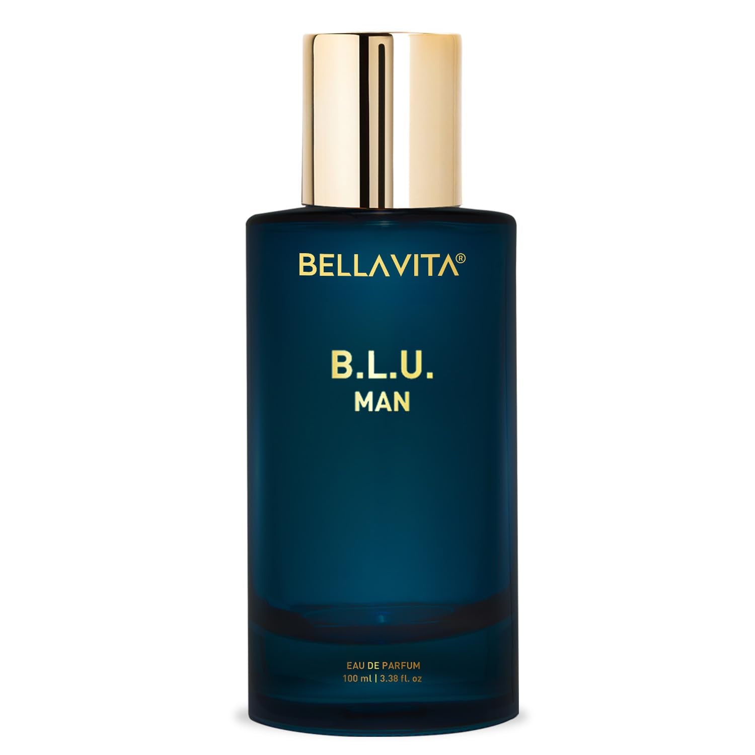 Bella Vita Luxury B.L.U Man Eau De Parfum Perfume with Lemon, Black Pepper, Orris, Musk|Premium, Long Lasting Fresh Aromatic Fragrance for Men, 100 ML