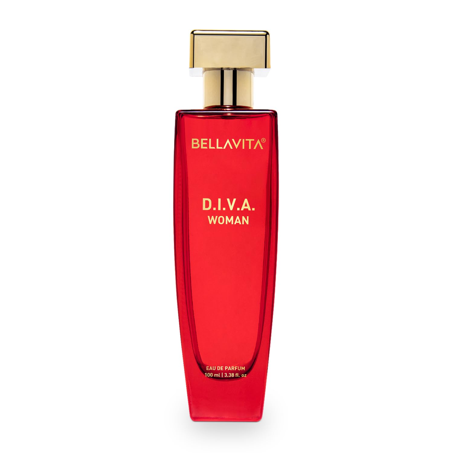 Bella Vita Luxury DIVA Eau De Parfum Perfume with Bergamot, Jasmine, Vanilla, Patchouli|Premium, Long Lasting Floral & Musky Fragrance for Women 100ML