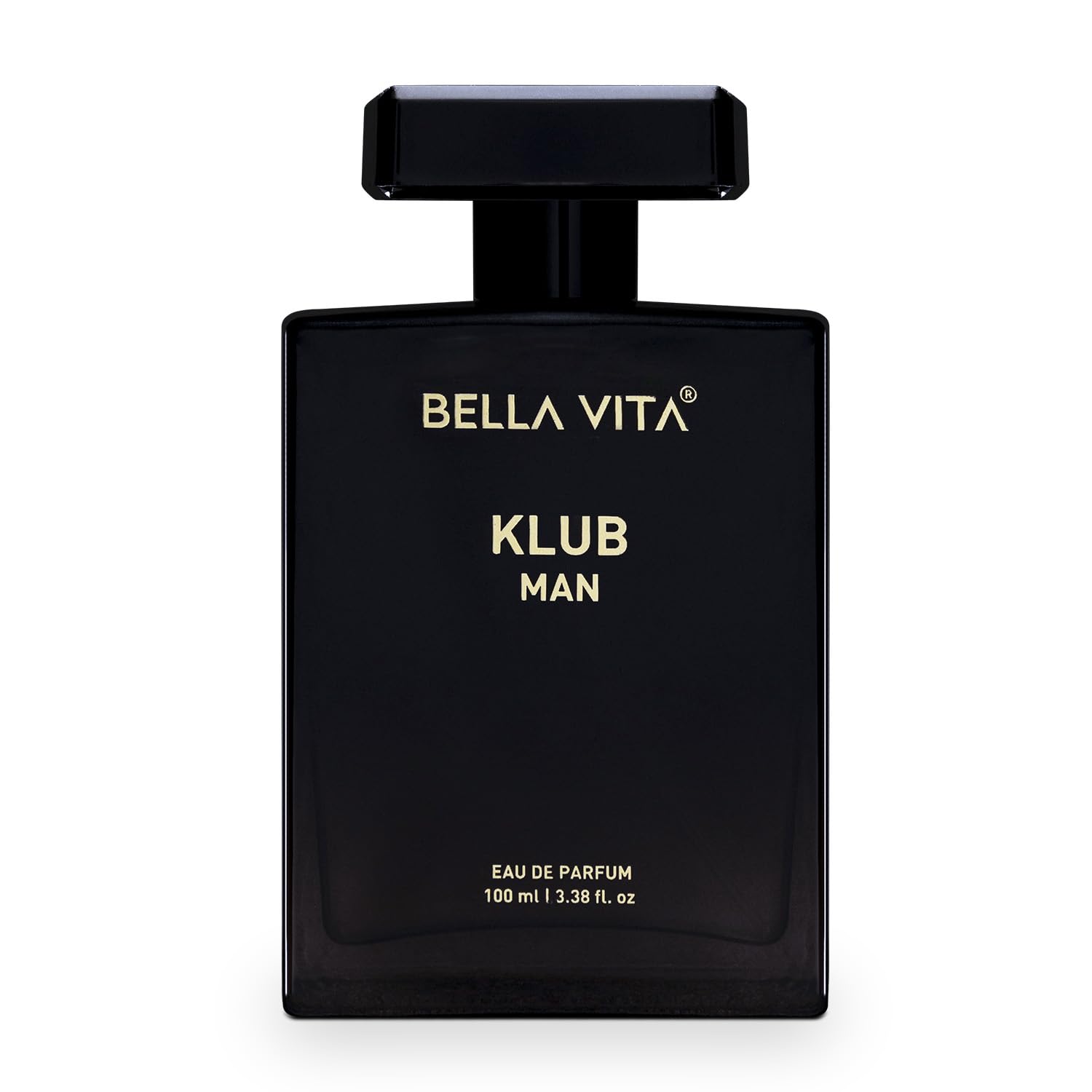 Bella Vita Luxury KLUB Man Eau De Parfum Perfume with Lemon, Rose, Patchouli, Vanilla|Premium, Long Lasting Citrusy Aromatic Fragrance for Men, 100 ML