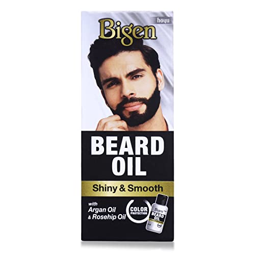 Bigen Beard Growth Oil For Men For Longer & Thicker Beard With Argan & Rose Hip Oil, Boosts Hair Growth, Shining, Smooth & Even Beard, Protects Colour, Nourishes & Keeps Hair Soft, 30ml