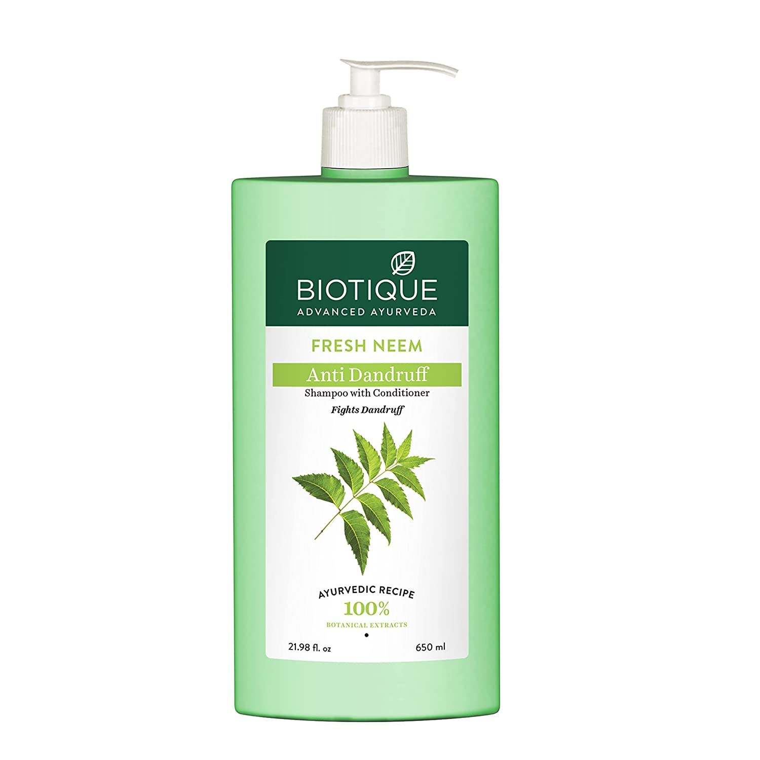 Biotique Bio Neem Margosa Anti Dandruff Shampoo and Conditioner, 800ml