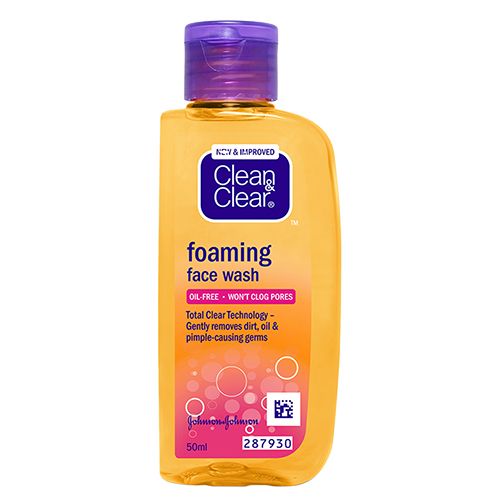 Clean & Clear Foaming Face Wash, 50ml