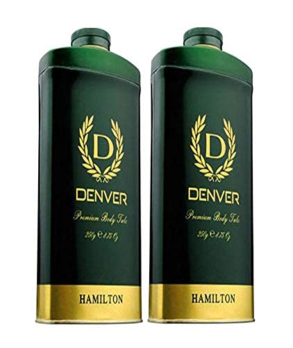DENVER Hamilton Premium Body Talc - 300GM Each (Pack of 2)