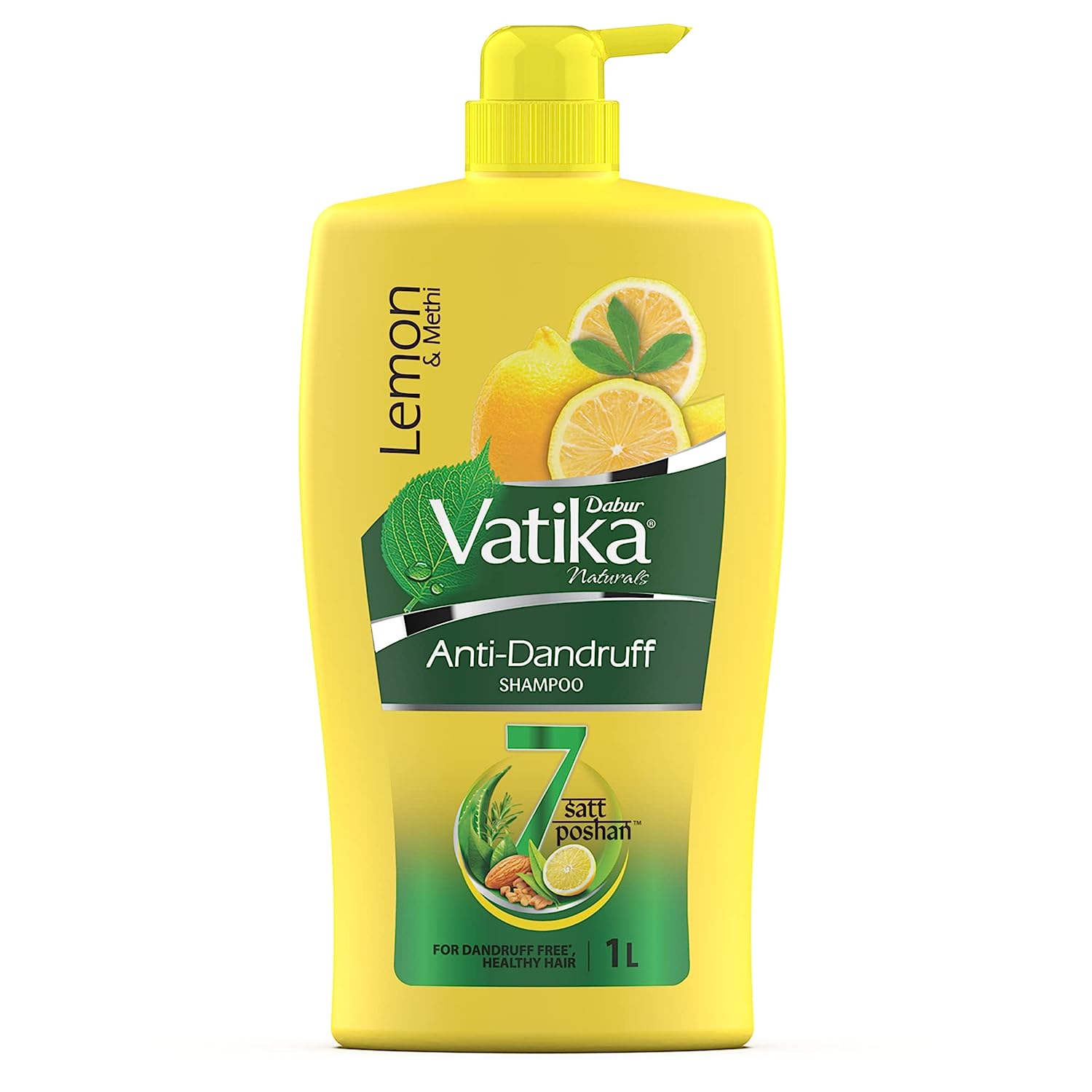 Dabur Vatika Lemon Anti-Dandruff Shampoo - 1L  (1000ml)