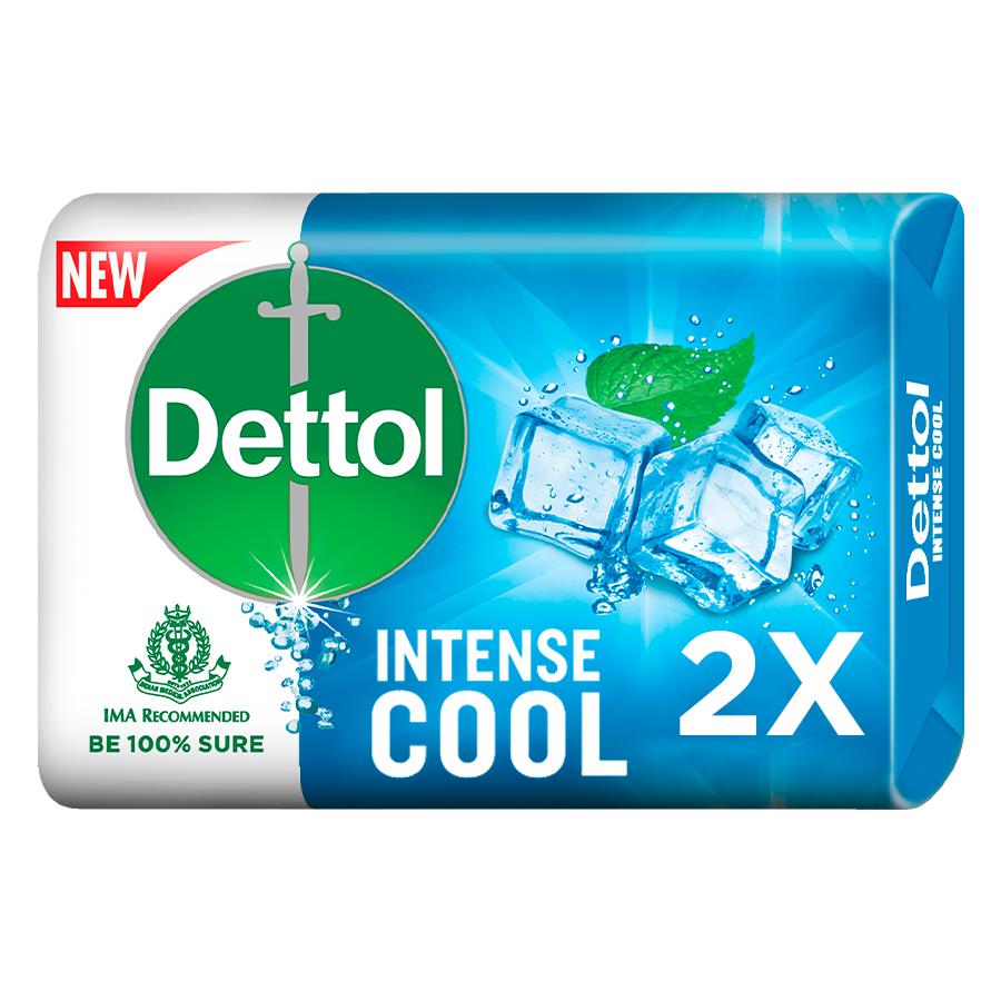 Dettol Intense Cool Bathing Soap Bar - With Menthol, Provides Germ Protection, 75 g