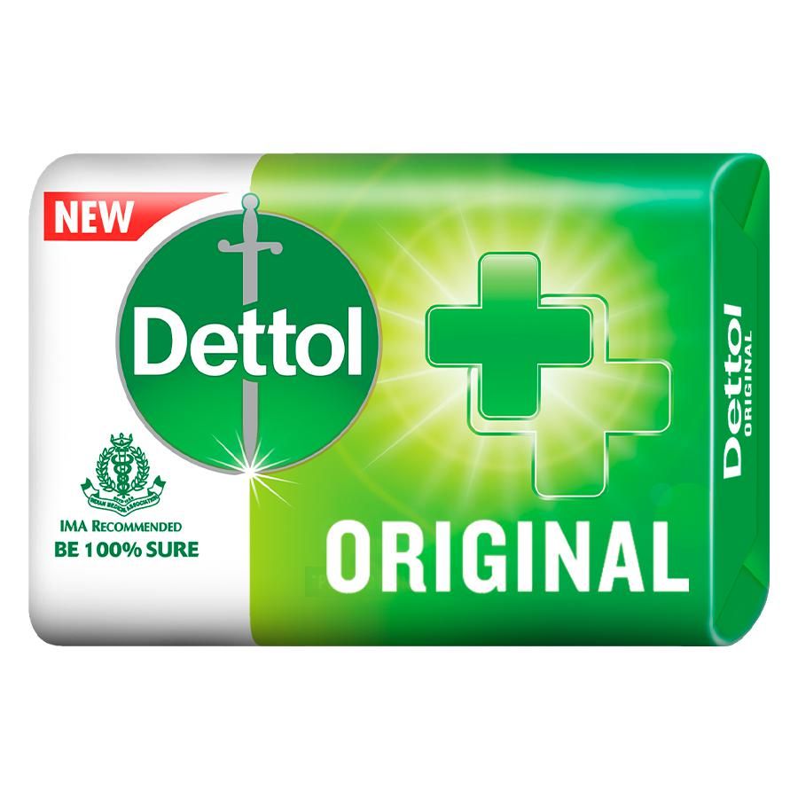 Dettol Original Bathing Soap Bar - With 76% TFM, Provides Germ Protection, 75 g