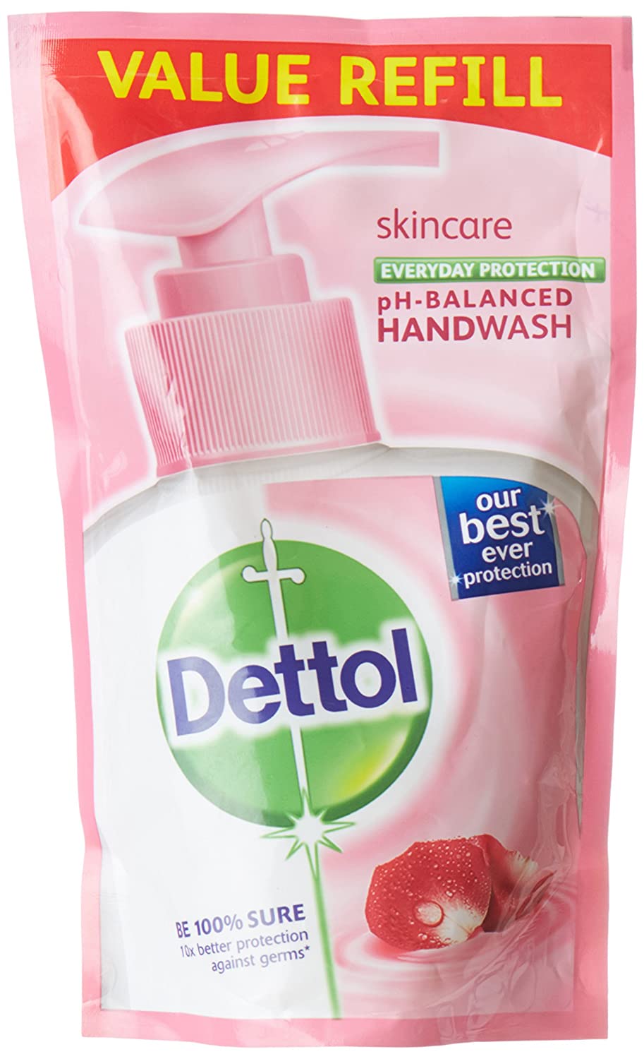 Dettol Skincare pH Balanced Liquid Handwash Refill Pouch - 175 ml