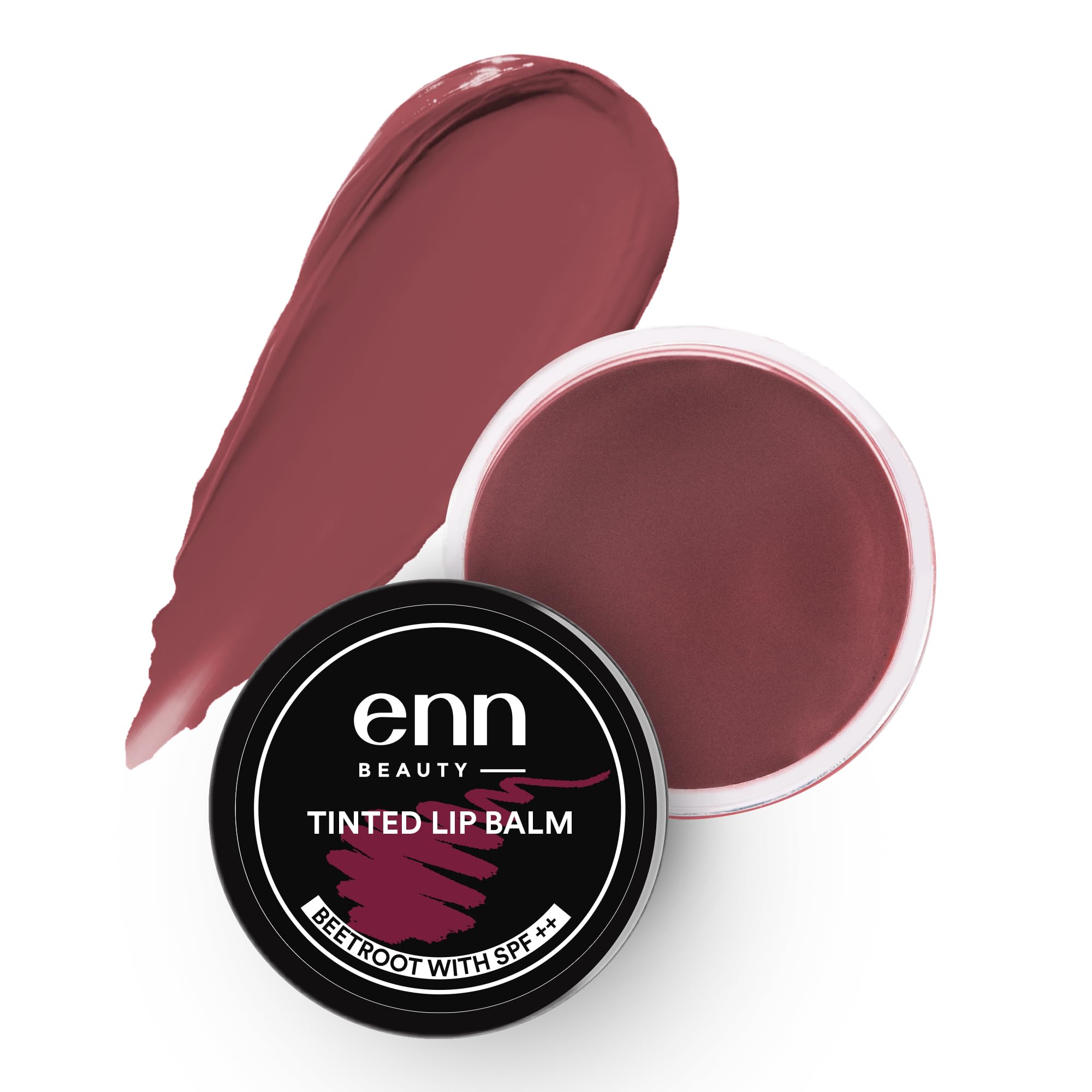 Enn Beauty Beetroot Lip Balm 7g With SPF 10 PA+++ For Dark Lips, Tinted Lip Care With Beetroot Extract, Shea Butter, Hyaluronic Acid for Dry & Chapped Lips