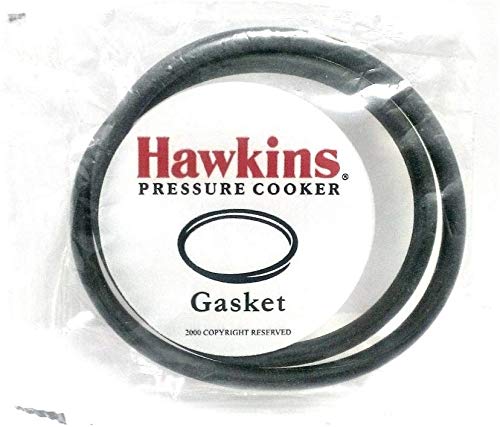 HAWKINS Rubber Gasket Sealing Ring for 2-4 L Pressure Cookers (Black) - Set of 2