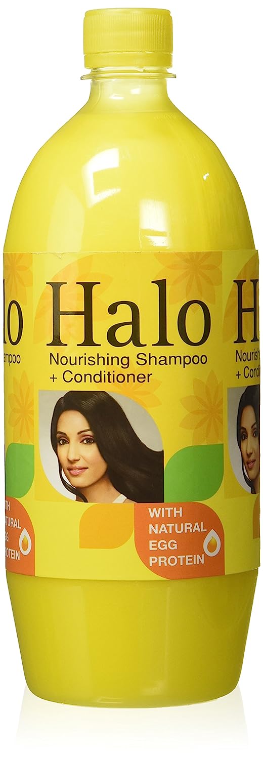 Halo Shampoo with Natural Egg Protein - 1 L  (1000ml)