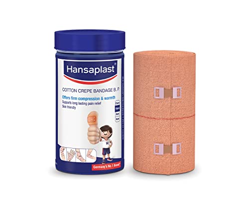 Hansaplast Soft Cotton  Crepe Bandage Pack of 1 (10CMx 4MTR)