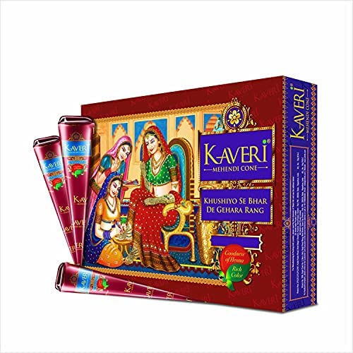Kaveri Mehendi Cone (Pack of 12 Piece)