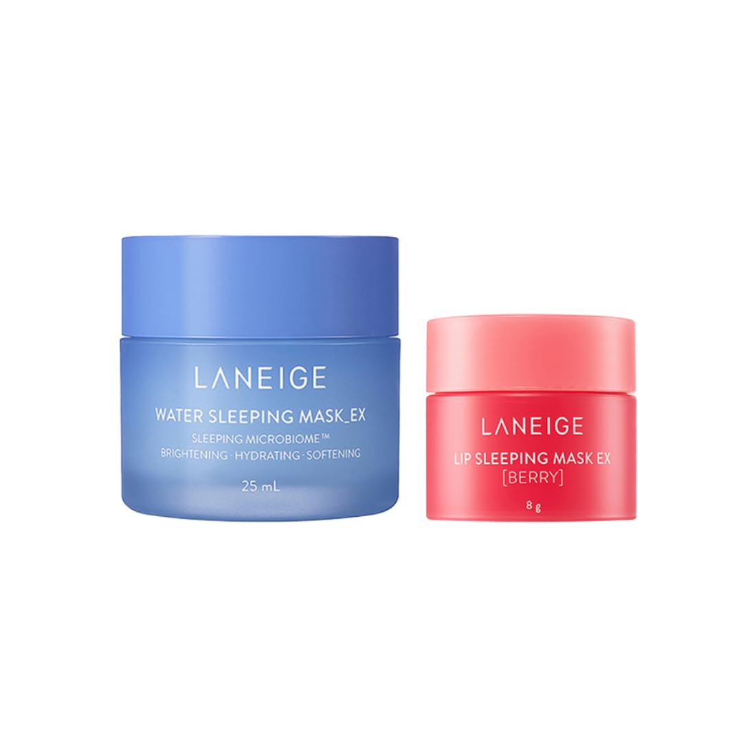 LANEIGE LIP SLEEPING MASK EX [BERRY] 8g & LANEIGE WATER SLEEPING MASK_EX 25mL