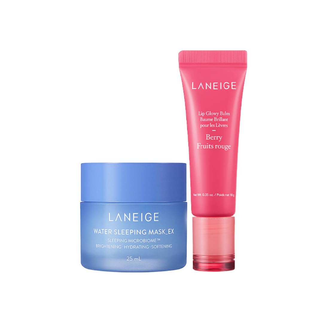 LANEIGE Water Sleeping Mask_25ml and Lip Glowy Balm_Berry