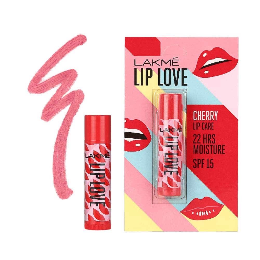 Lakme Lip Love SPF 15 Lip balm for Soft, Smooth, and Moisturised Lips, 4.5gm - Mango
