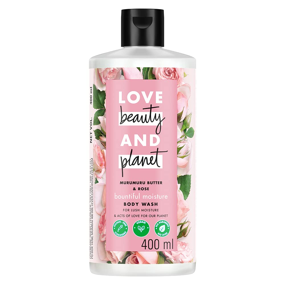 Love Beauty & Planet Natural Murumuru Butter and Rose Free Body Wash - 400ml