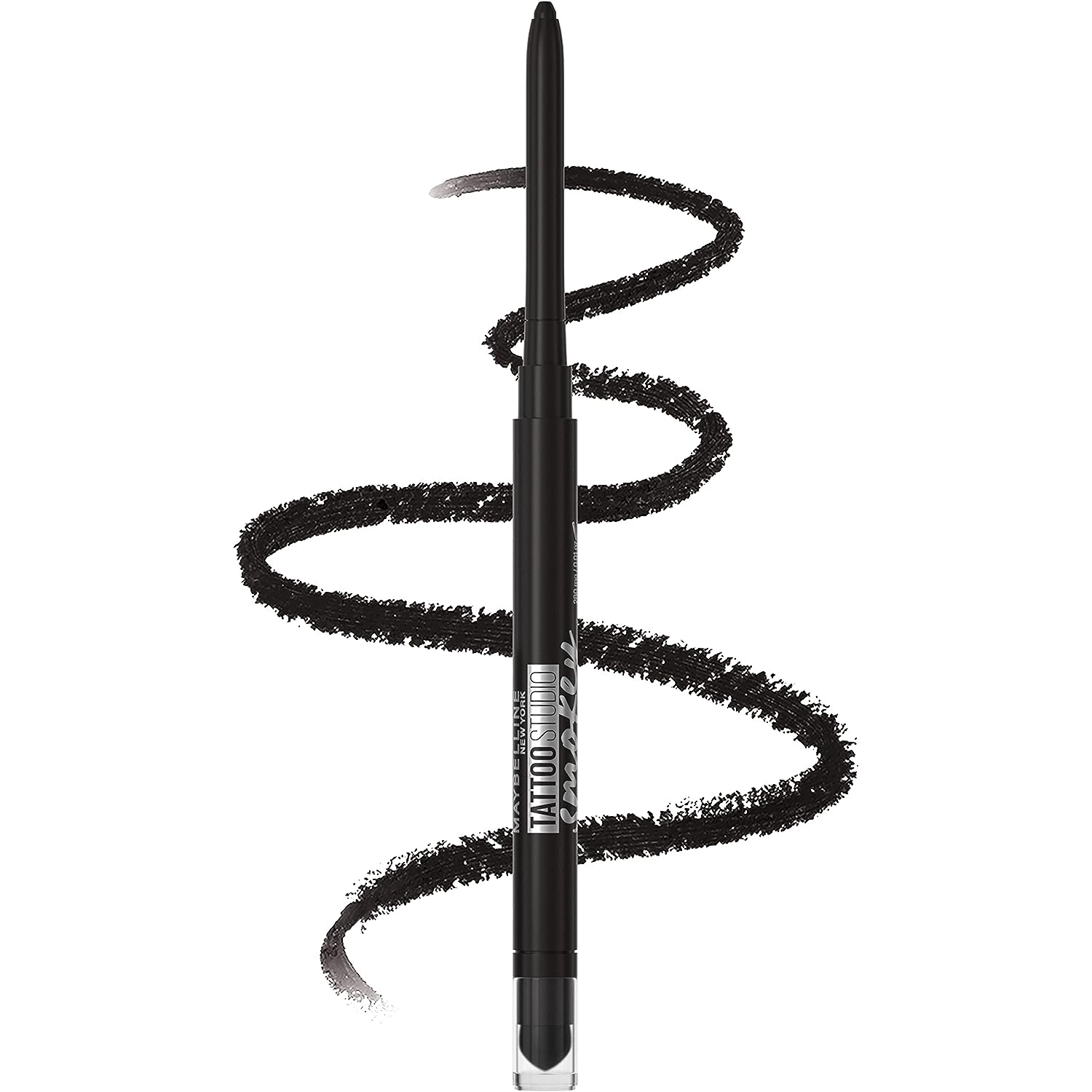 Maybelline New York Kohl Gel Pencil, Smudge Proof, Waterproof Gel Eyeliner, Tattoo Studio Smokey, Smokey Black, 0.28g