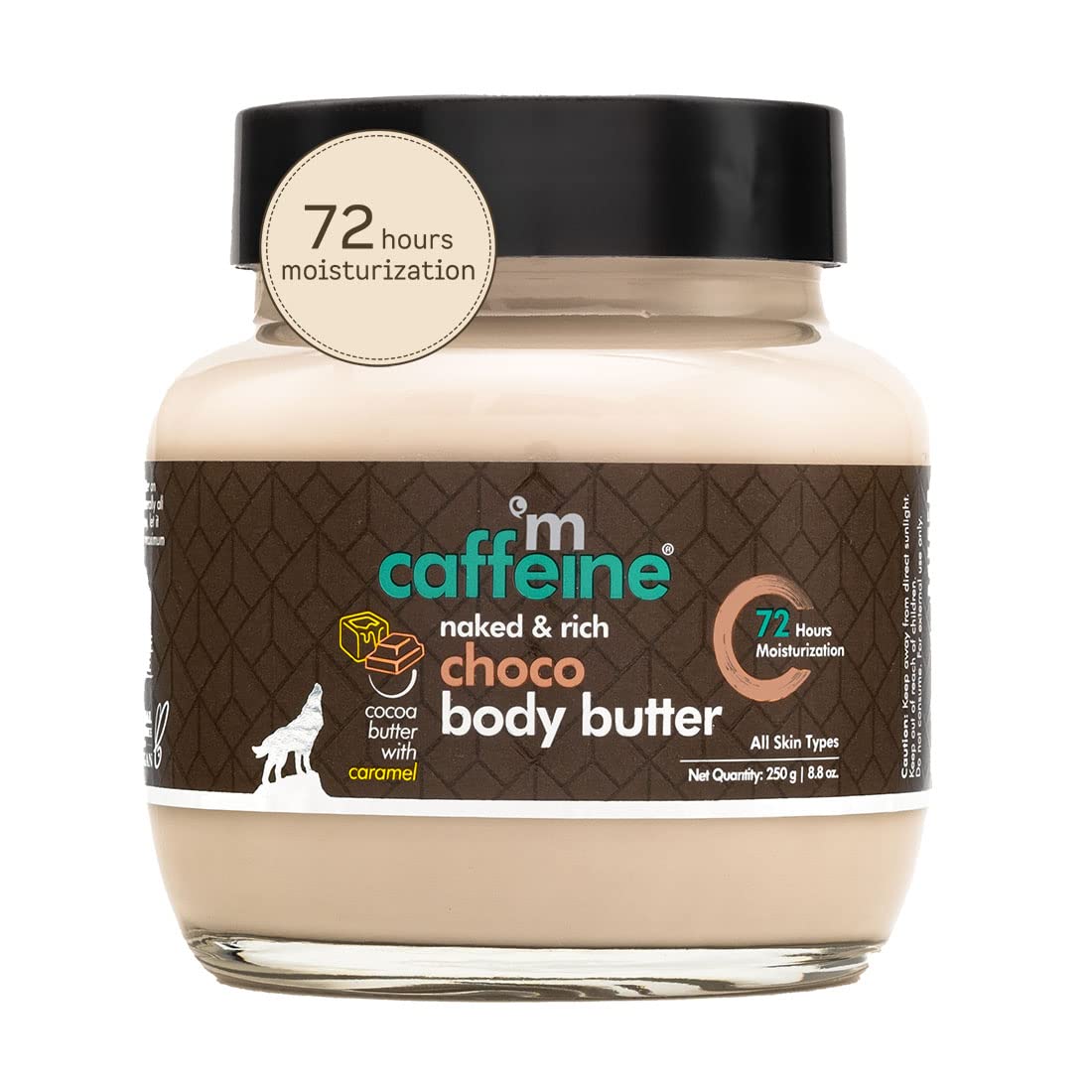 Mcaffeine Body Butter For Dry Skin For Women & Men (250Gm) | Shea Butter Moisturizer With Cocoa Butter & Caffeine - 200g