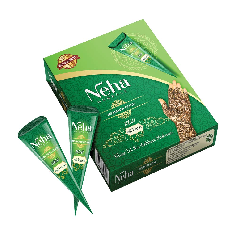 NEHA HERBALS MEHANDI CONE (Pack of 12)