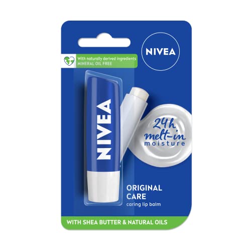 NIVEA Lip Balm, Original Care, 4.8g
