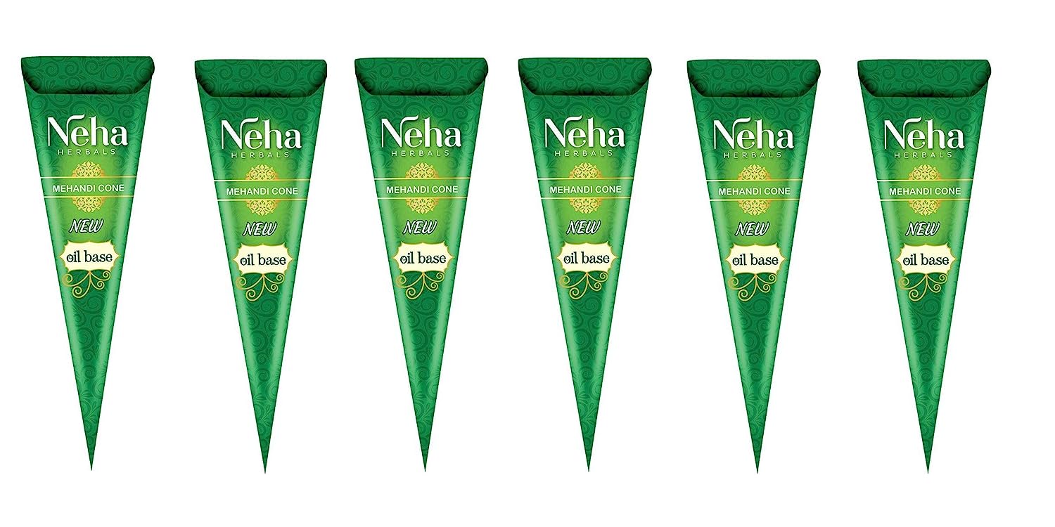 Neha Herbal High Quality Natural Mehendi Cone (Combo Pack Of 48 Cone) - 900 g