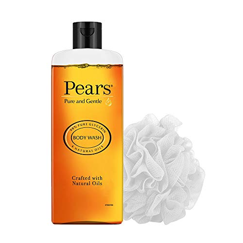 Pears Pure & Gentle Shower Gel, 250 ml with (Free Loofah)