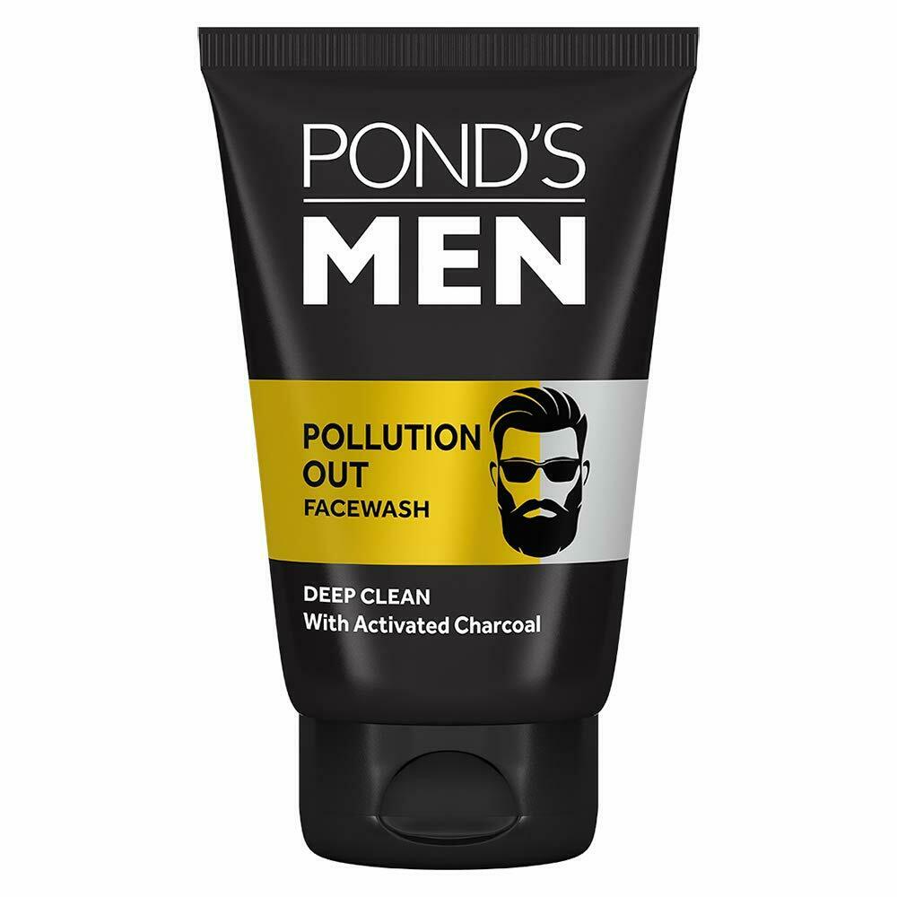 Pond's Men Pollution Out Activated Charcoal Facewash, 50gm