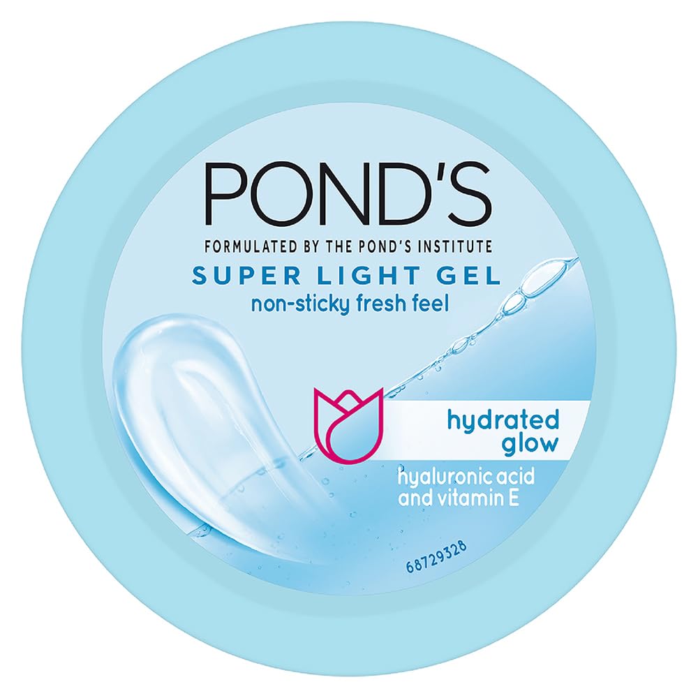 Pond's Super Light Gel Oil Free Moisturiser With Hyaluronic Acid + Vitamin E, 200 ML