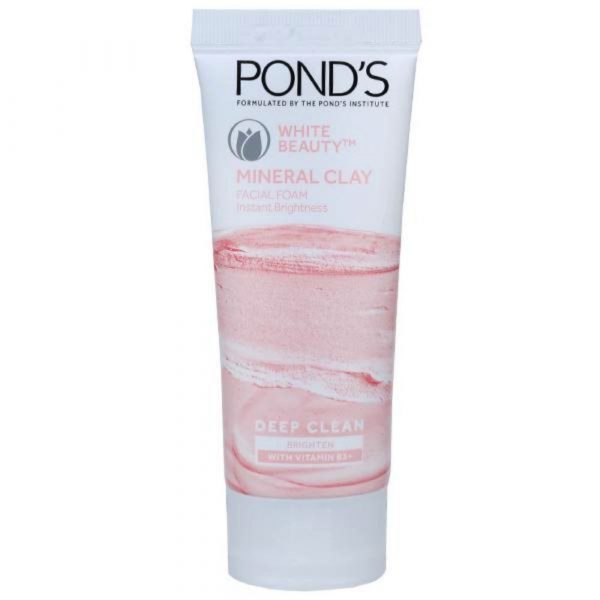 Ponds White Beauty Mineral Clay Facial Foam Deep Cln Brightn, 40g