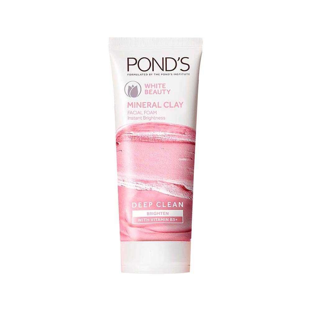 Pond's White Beauty Mineral Clay Instant Brightness Face Wash Foam, 90g