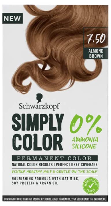 Schwarzkopf Simply Color Permanent Hair Colour 7.50 Almond Brown